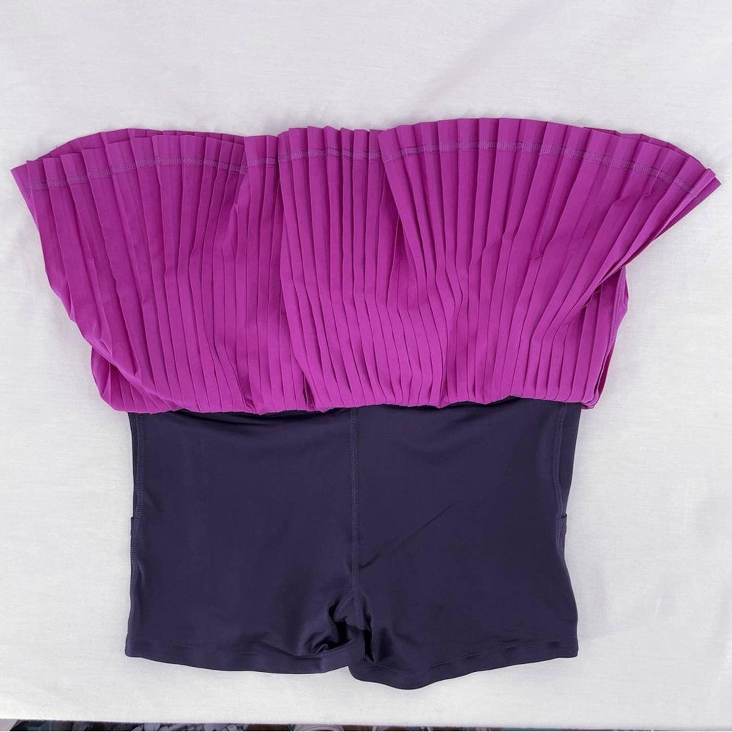 Lululemon Pleat to Street Ultra Violet Black Skirt Purple Running Tennis Skort Size 6