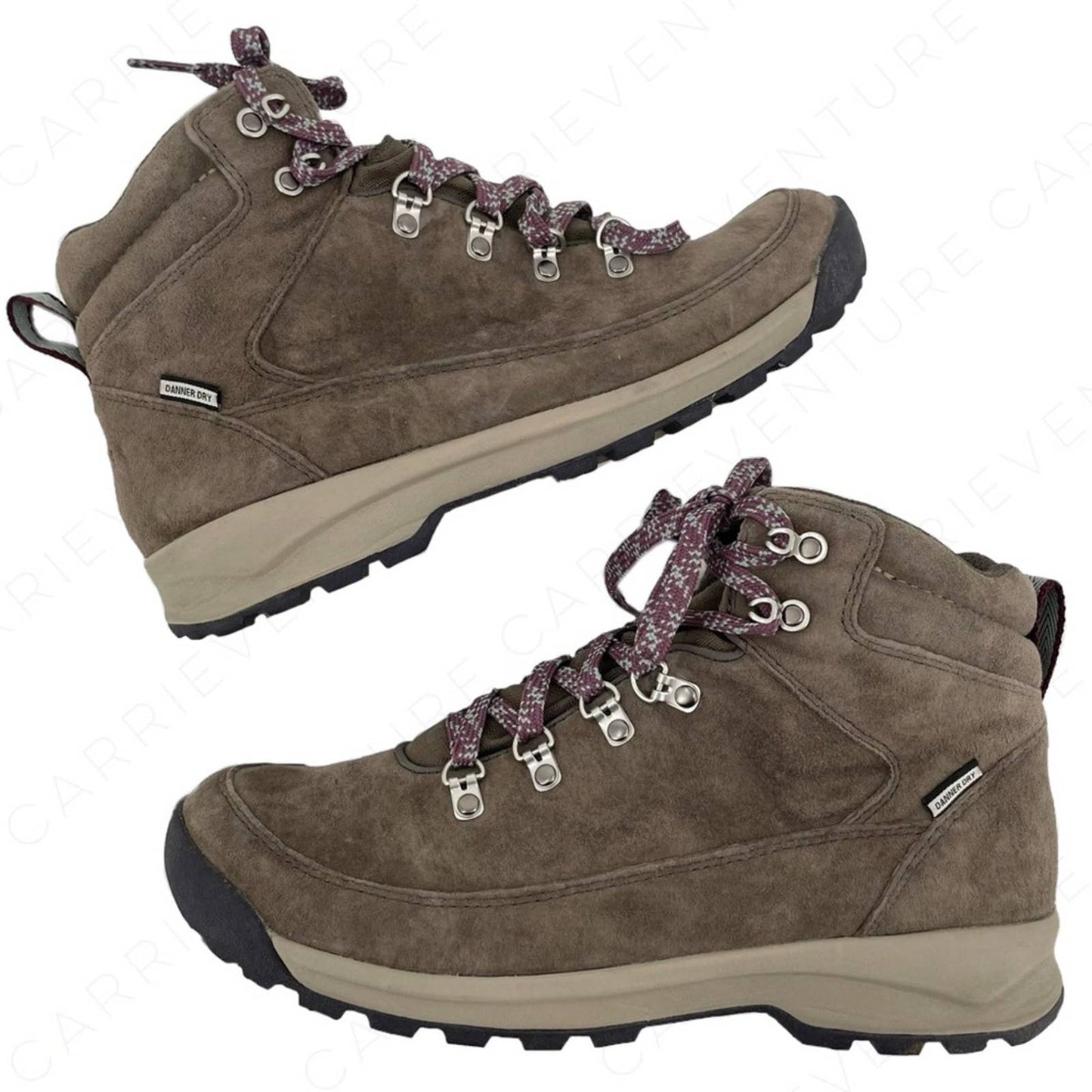 Danner Adrika Hiker Ash Water-resistant Suede Classic Taupe Tan Hiking Boots Size 10