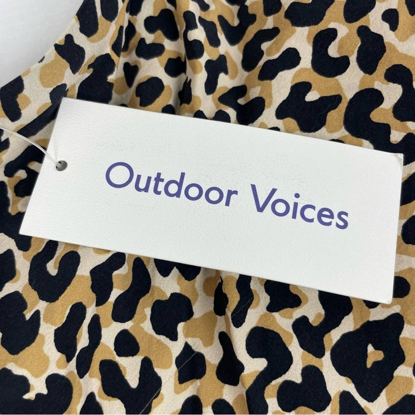 NWT Outdoor Voices The Exercise Dress NEW Version Leopard Print Tennis Running Size M