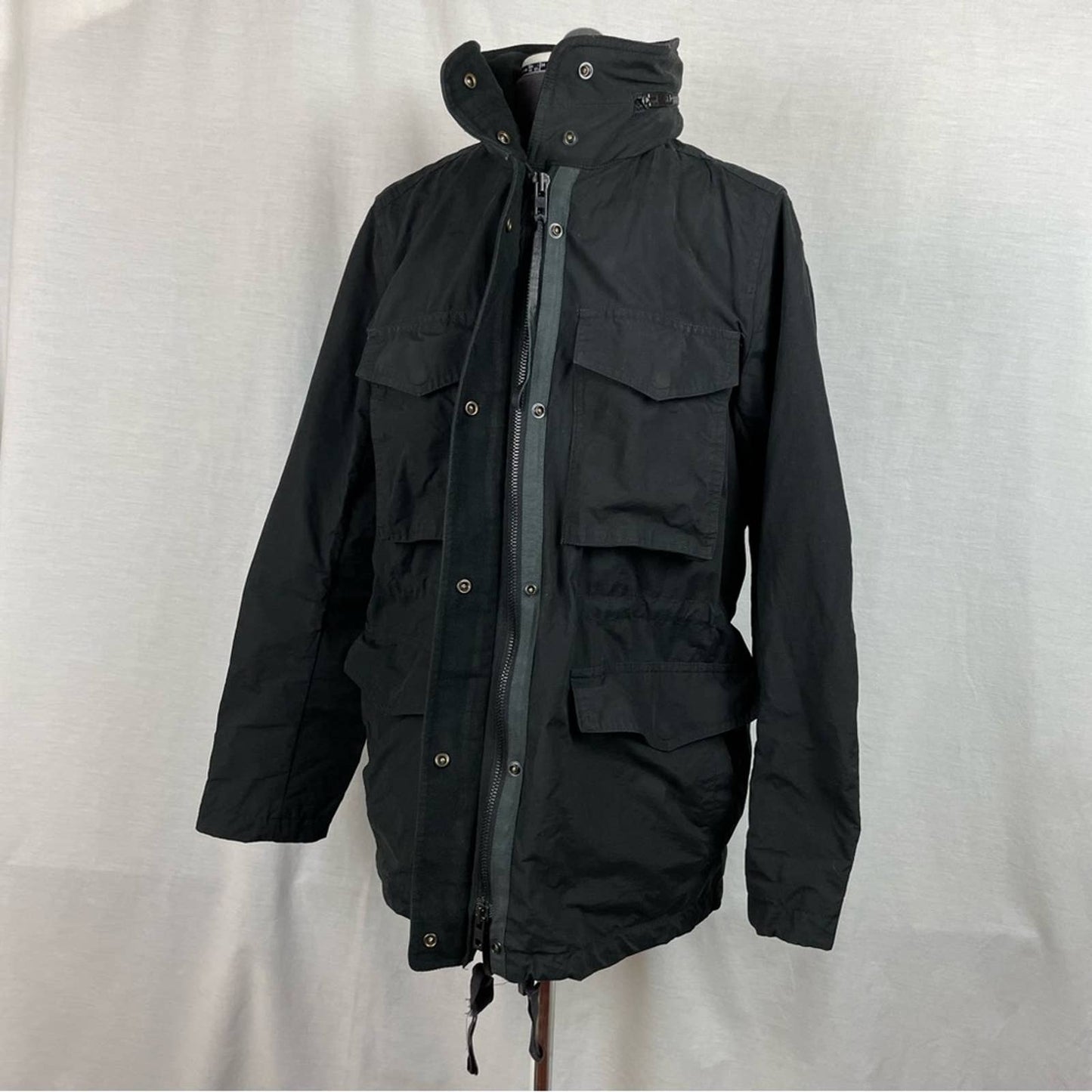 rag & bone Black Military Style Utility Jacket Coat Hood !! Shell Only - as-is!! Size 4