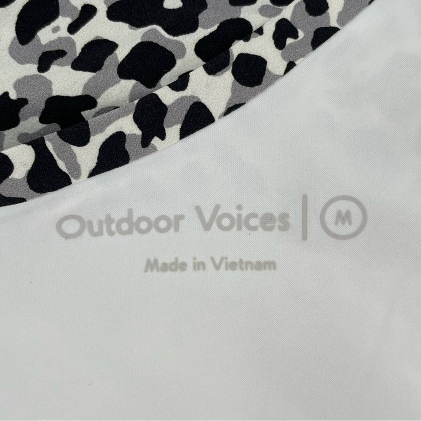 Outdoor Voices The Exercise Dress Snow Leopard Active Athletic Tennis Running Size M